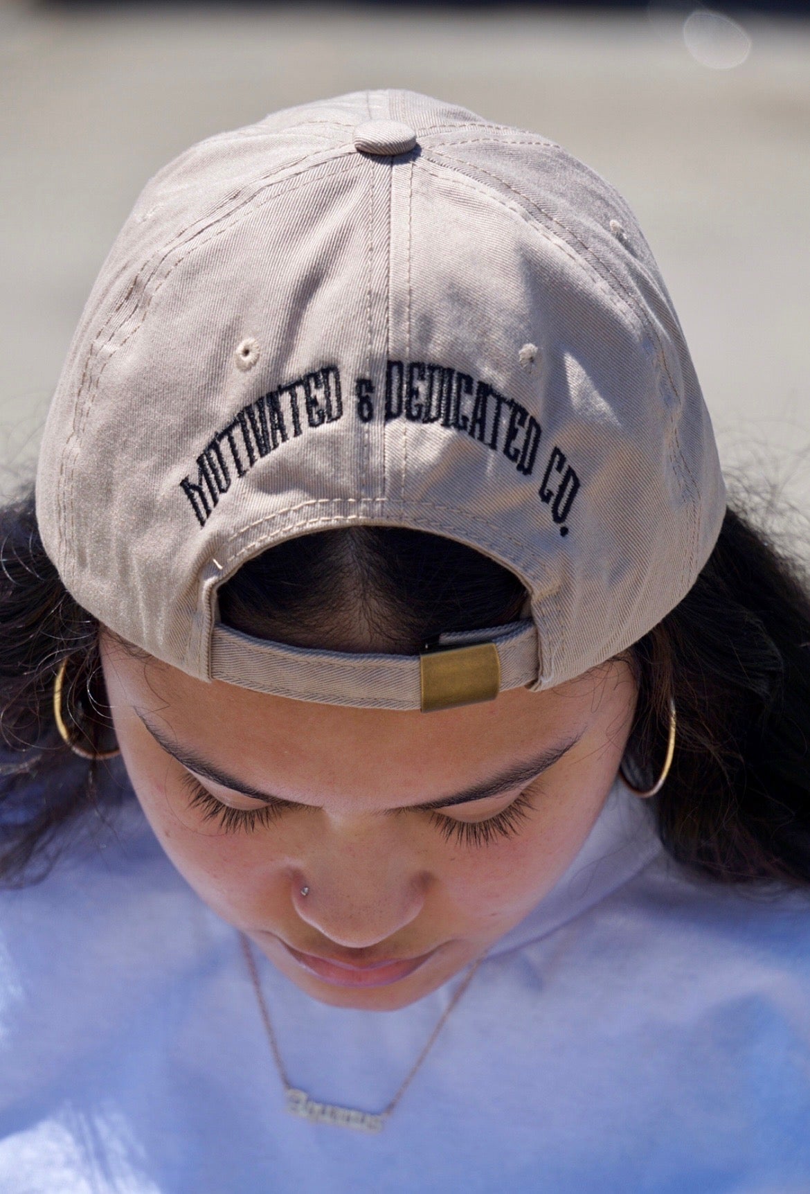 Beige Harpy Dad Hat